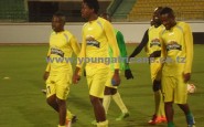 Wachezaji wa Young Africans wakiwa mazoezini leo jioni katika Uwanja wa El Max Alexandria