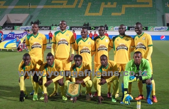 Kikosi cha Young Africans kilichoanza leo dhidi ya Al Ahly